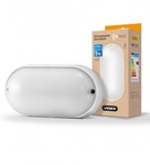 LED світильник (ЖКГ) овальний VIDEX 9W 5000K 220V білий сенсорний