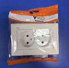 Розетка прих. 2 без з/к білий Meridian Vi-Ko (шт.)