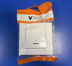 Вимикач прих. 1 прохідний з підсв. білий Meridian Vi-Ko (шт.)