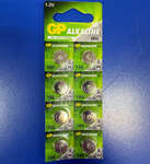 Батарейка GP 186-U10 (AG12,LR43, 386) лужна (шт.)