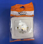 Розетка прих. 1 з з/к біла Сarmen Vi-Ko (шт.)