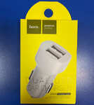 Адаптер автомоб  12V-2хUSB Нoco Z2А, 2,4A,  білий (шт.)