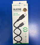 Кабель Type-C-Type-C Borofone BX113, Silicone, 60W, 3A, чорний 1м  (кор.) (шт.)