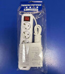 Подовжувач 5-місний  3 метри з кнопкою та з/к 5825-2 "СВЕТОПРИБОР" (16А) (шт.)