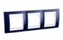 Рамка 2 поста индиго / белый горизонтальная MGU6.004.842