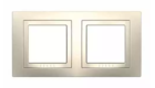Рамка 2 поста кремовий / слонова кістка універсальна