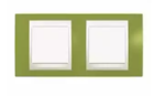 Рамка 2 поста фісташковий / слонова кістка горизонтальна MGU6.004.566
