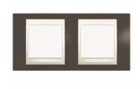 Рамка 2 поста какао / слонова горизонтальна MGU6.004.571