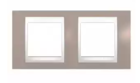 Рамка 2 поста пісчаний / слонова кістка горизонтальна MGU6.004.567