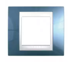 Рамка 1 пост блакитний лід / білий MGU6.002.854