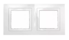 Рамка 2 поста білий універсальна