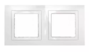 Рамка 2 поста белый универсальная