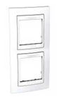 Рамка 2 поста білий вертикальна MGU6.004V.18