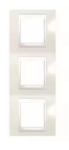 Рамка 3 поста слонова кістка вертикальна MGU6.006V.25