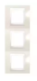 Рамка 3 поста слоновая кость вертикальная MGU6.006V.25