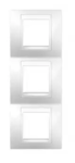 Рамка 3 поста білий вертикальна MGU6.006V.18