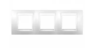 Рамка 3 поста белый горизонтальная MGU6.006.18