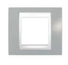 Рамка 1 пост туманно-сірий / білий MGU6.002.865