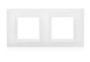Рамка 2 поста белый горизонтальная MGU6.004.18