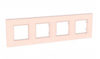 Рамка 4 поста рожево-перлинна універсальна MGU4.708.37