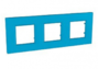Рамка 4 поста синий универсальная MGU4.706.26