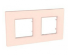 Рамка 2 поста рожево-перлинний універсальна MGU4.704.37
