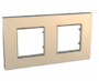 Рамка 2 поста медный универсальная MGU6.704.56