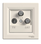 Розетка TV/SAT/SAT конечная слоновая кость EPH3600123