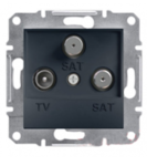 Механізм розетки TV/SAT/SAT кінцевий антрацит EPH3600171