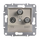 Механізм розетки TV/SAT/SAT кінцевий бронза EPH3600169