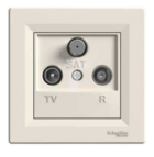 Розетка TV/R/SAT прохідна слонова кістка EPH3500223