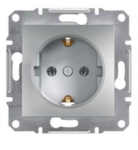 Механізм розетки (2К+З) 16A зі шторками алюміній EPH2900261