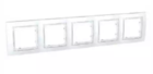 Рамка 5 постова білий універсальна MGU4.010.18