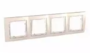 Рамка 4 поста слоновая кость универсальная MGU4.008.25
