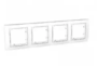 Рамка 4 поста белый универсальная MGU4.008.18