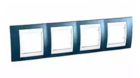 Рамка 4 поста блакитний лід / білий горизонтальна MGU6.008.854
