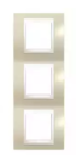 Рамка 3 поста пісчаний / слонова кістка вертикальна MGU6.006V.567