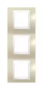 Рамка 3 поста песчаный / слоновая кость вертикальная MGU6.006V.567