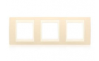 Рамка 3 поста піcчаний / слонова кістка горизонтальна MGU6.006.567