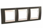 Рамка 3 поста какао / слонова кістка горизонтальна MGU6.006.571