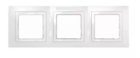 Рамка 3 поста білий універсальна