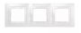 Рамка 3 поста белый универсальная