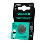Акумулятор літієвий Videx LIR2016 1шт BLISTER CARD