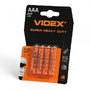 Батарейка сольова VIDEX R03P/AAA 4шт BLISTER
