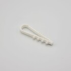 Дюбель ялинка нейлоновий для круглого кабелю 5-10мм білий (100шт) TAKEL