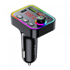 FM модулятор HAVIT HV-FM819BT USB-A+USB-C PD24W RGB Black