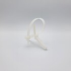 Хомут з дюбелем швидкого монтажу нейлоновий 7х150 білий (50шт) TAKEL