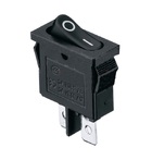 KCD1-12-101B/B Перемикач 1 клав. (чорна овальна клавіша) TNSy