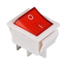 KCD2-201N R/W 220V Перемикач 1 клав. червоний з підсвіткою TNSy