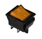 KCD2-201N Y/B 220V Перемикач 1 клав. жовтий з підсвічуванням TNSy